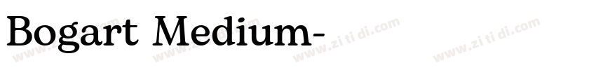 Bogart Medium字体转换